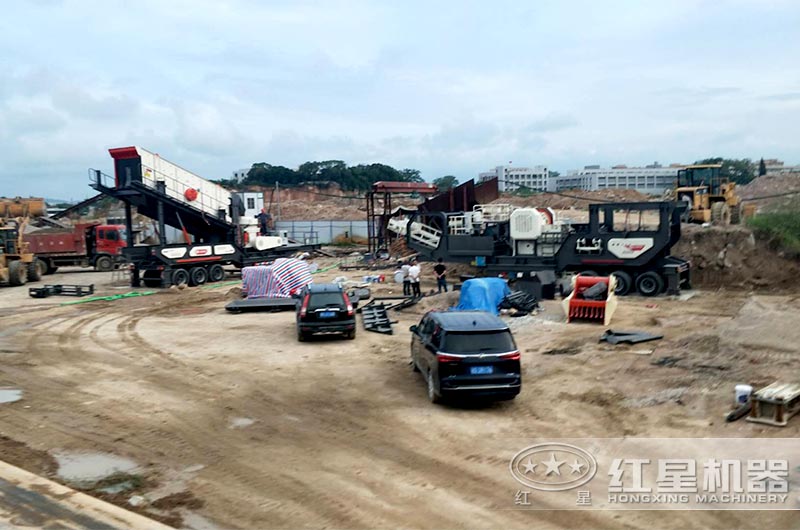 移動式石英巖制砂生產(chǎn)線 移動式石英巖制砂生產(chǎn)線