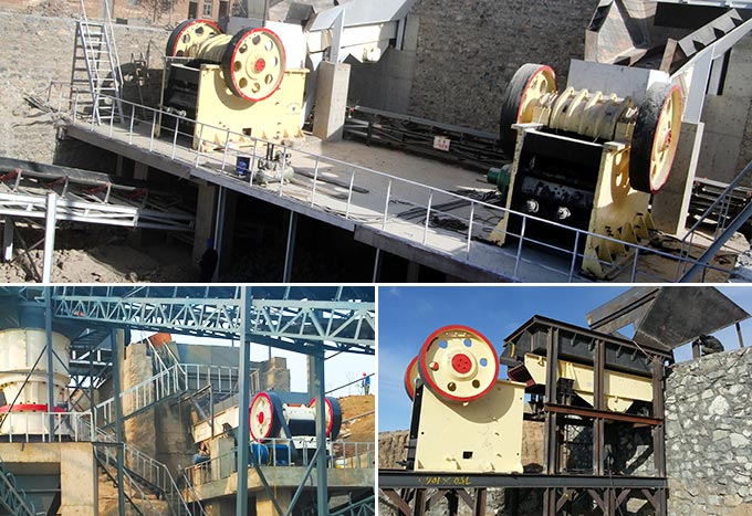 顎式石頭破碎機(jī)現(xiàn)場作業(yè) 顎式石頭破碎機(jī)現(xiàn)場作業(yè)