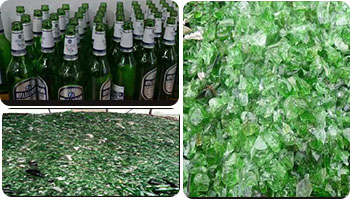 經(jīng)加工前后的玻璃 經(jīng)加工前后的玻璃