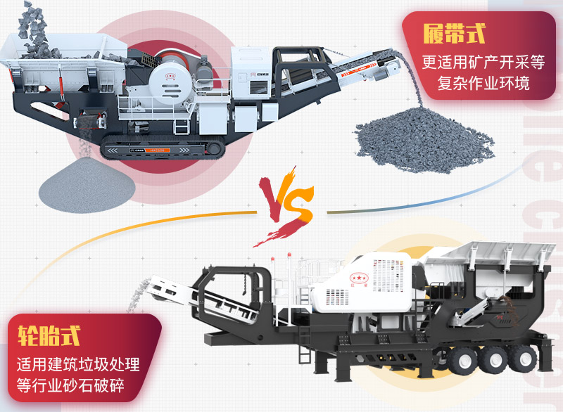 輪胎式和履帶式兩種車架可選 輪胎式和履帶式兩種車架可選