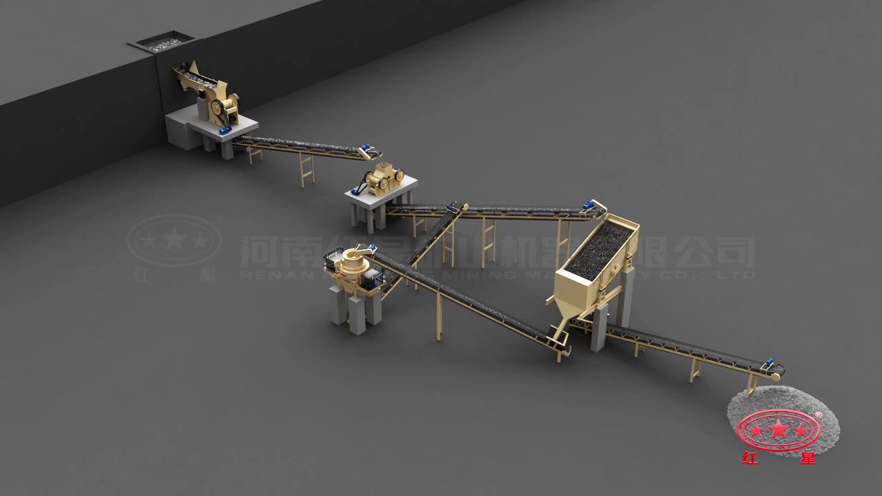 先粗、中細(xì)碎后再制砂