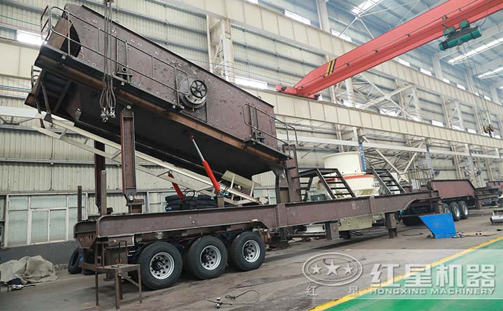 移動(dòng)式制砂機(jī)生產(chǎn)車(chē)間 移動(dòng)式制砂機(jī)生產(chǎn)車(chē)間