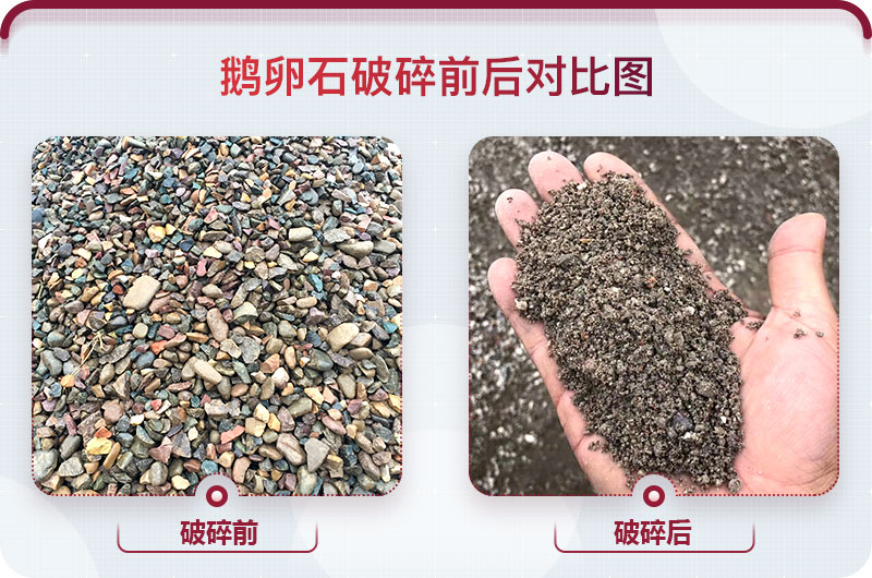 鵝卵石與成品 鵝卵石與成品