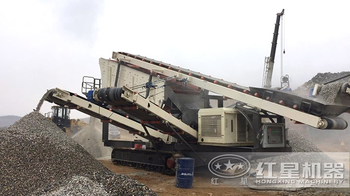 履帶振動篩移動破碎機 履帶振動篩移動破碎機