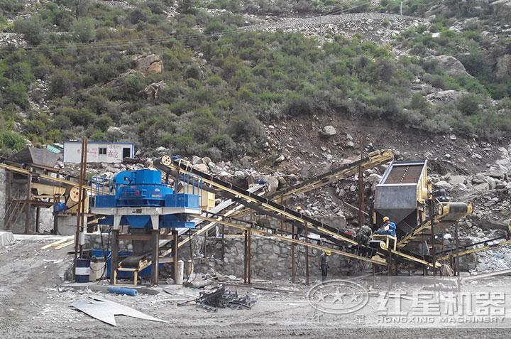 建筑用砂制砂機安裝現場 建筑用砂制砂機安裝現場