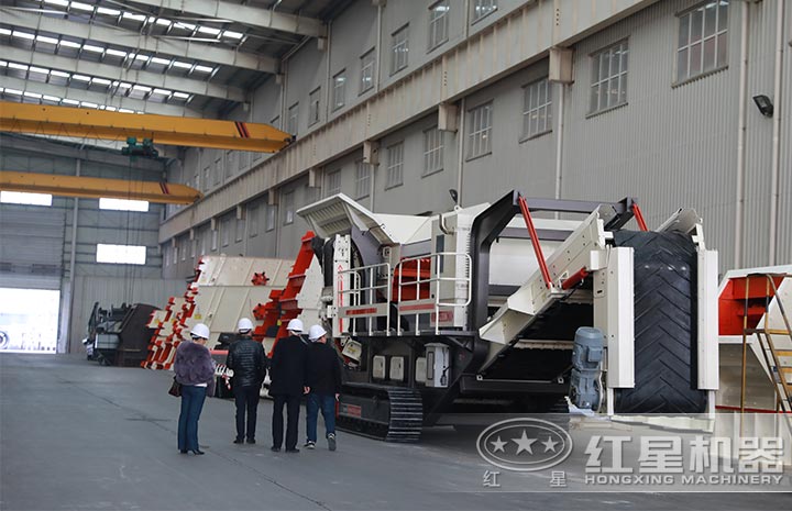 用戶來廠考察，親眼了解移動式制砂機詳情