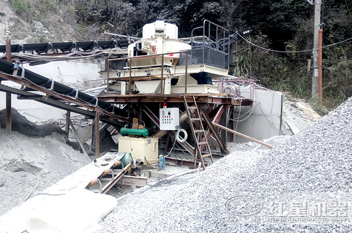 制砂設(shè)備現(xiàn)場(chǎng)實(shí)拍，可在線(xiàn)咨詢(xún)單臺(tái)設(shè)備或生產(chǎn)線(xiàn)報(bào)價(jià)