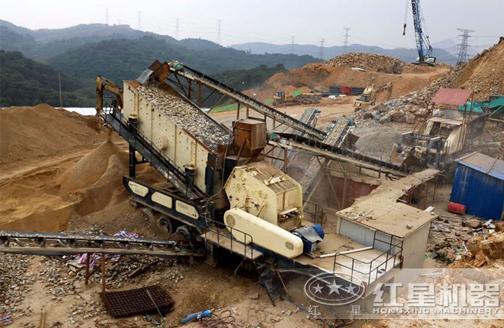 車(chē)載碎石機(jī)作業(yè)現(xiàn)場(chǎng) 車(chē)載碎石機(jī)作業(yè)現(xiàn)場(chǎng)