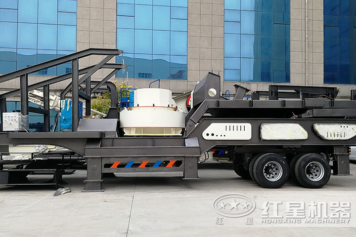 輪胎移動碎沙機 輪胎移動碎沙機