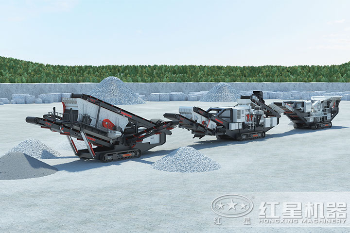 履帶式移動(dòng)制沙生產(chǎn)線概念圖 履帶式移動(dòng)制沙生產(chǎn)線概念圖