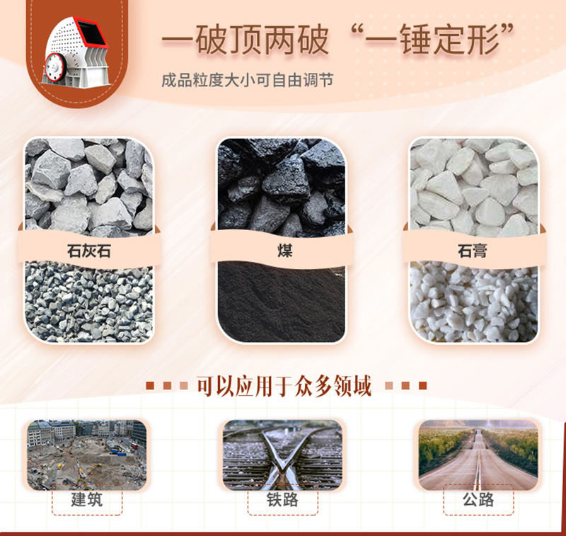 錘破一機(jī)兩用，可自成一條生產(chǎn)線(xiàn)