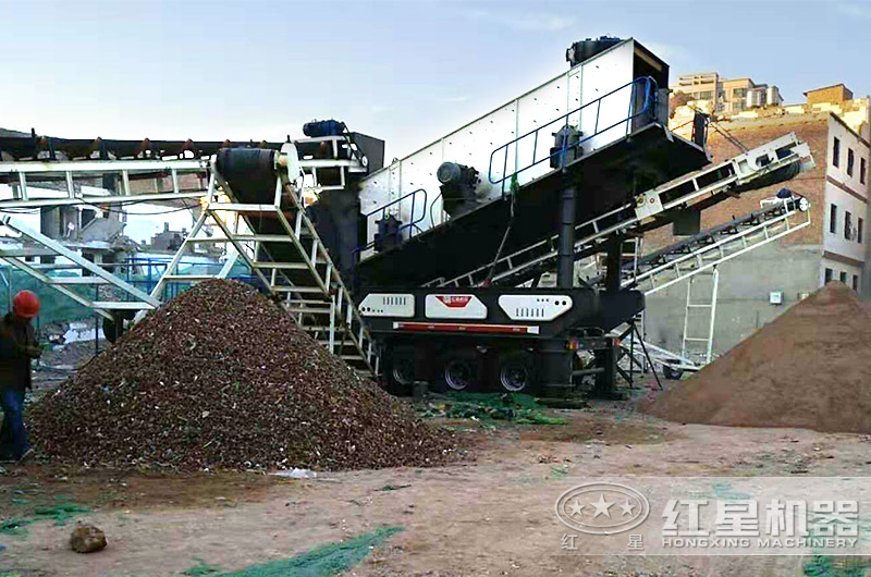 建筑垃圾粉碎現(xiàn)場 建筑垃圾粉碎現(xiàn)場