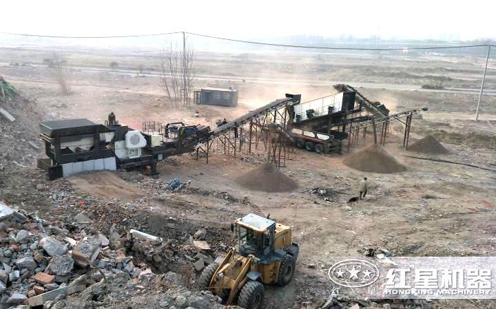 建筑垃圾破碎現(xiàn)場 建筑垃圾破碎現(xiàn)場