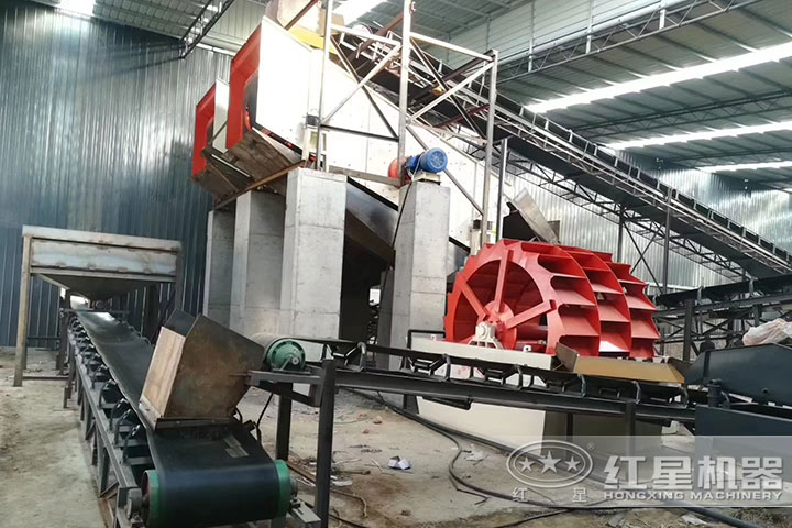 洗砂機、輸送機