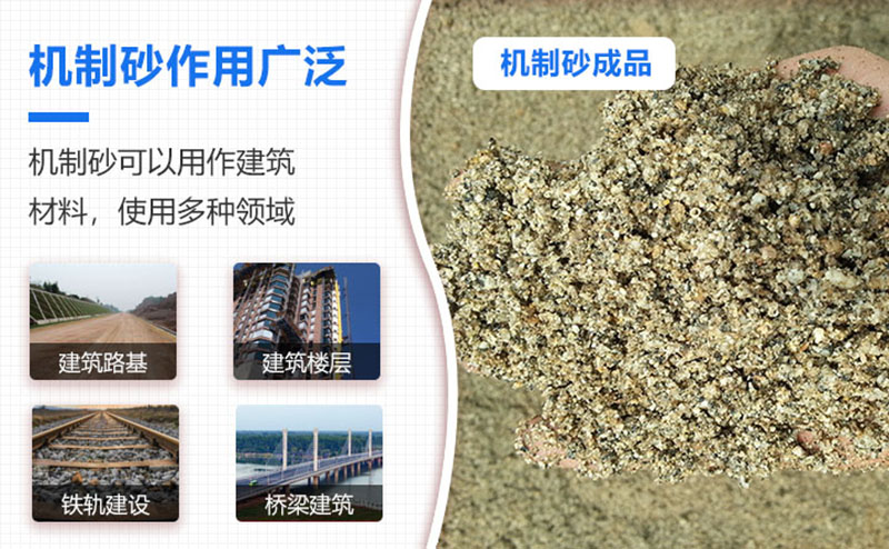機(jī)制砂品級(jí)越來越高，用途也越來越廣泛