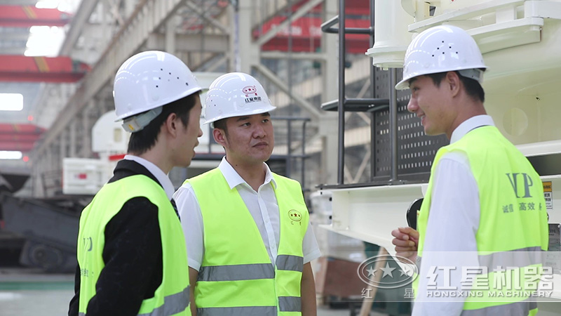 客戶來廠參觀石頭磨沙機器 客戶來廠參觀石頭磨沙機器