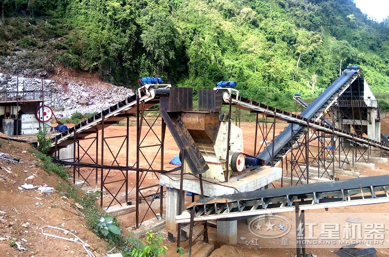 固定建筑垃圾處理設備現(xiàn)場