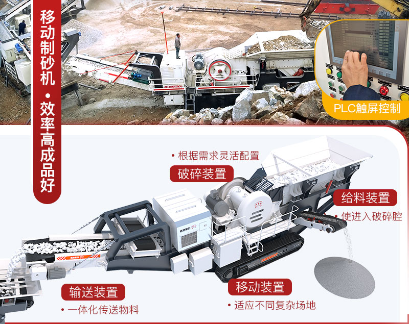 移動(dòng)制砂機(jī)結(jié)構(gòu)展示 移動(dòng)制砂機(jī)結(jié)構(gòu)展示