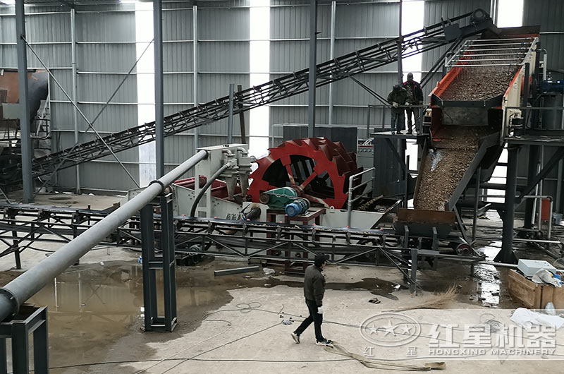 小型洗沙一體機(jī)作業(yè)現(xiàn)場 小型洗沙一體機(jī)作業(yè)現(xiàn)場